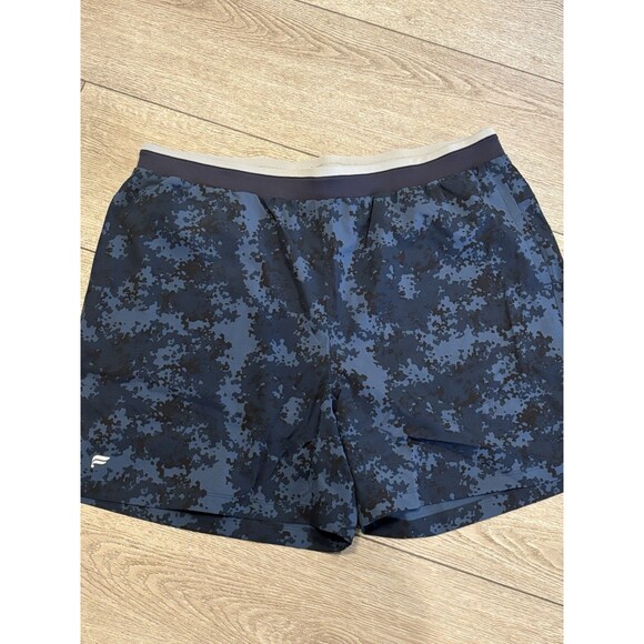 Fabletics The Fundamental Short 5” Lined Mens XXL Blue Camo Print NWT Workout - Picture 1 of 5